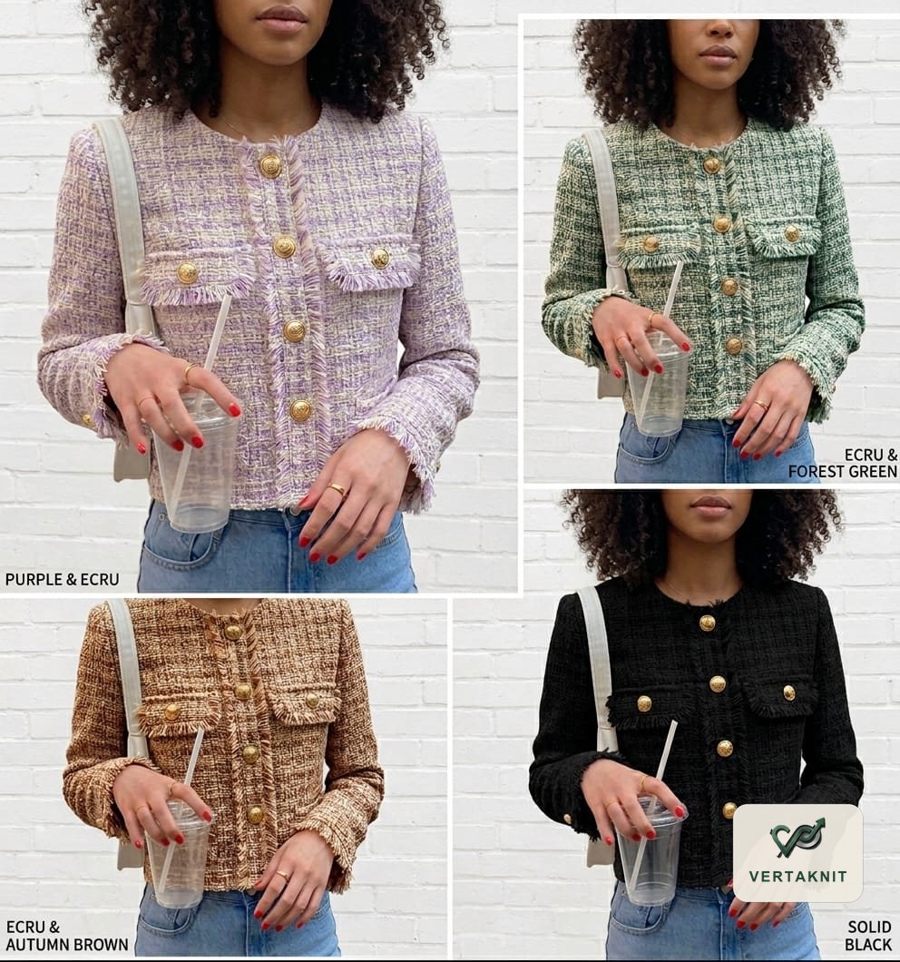 Bouclé cardigan colourways