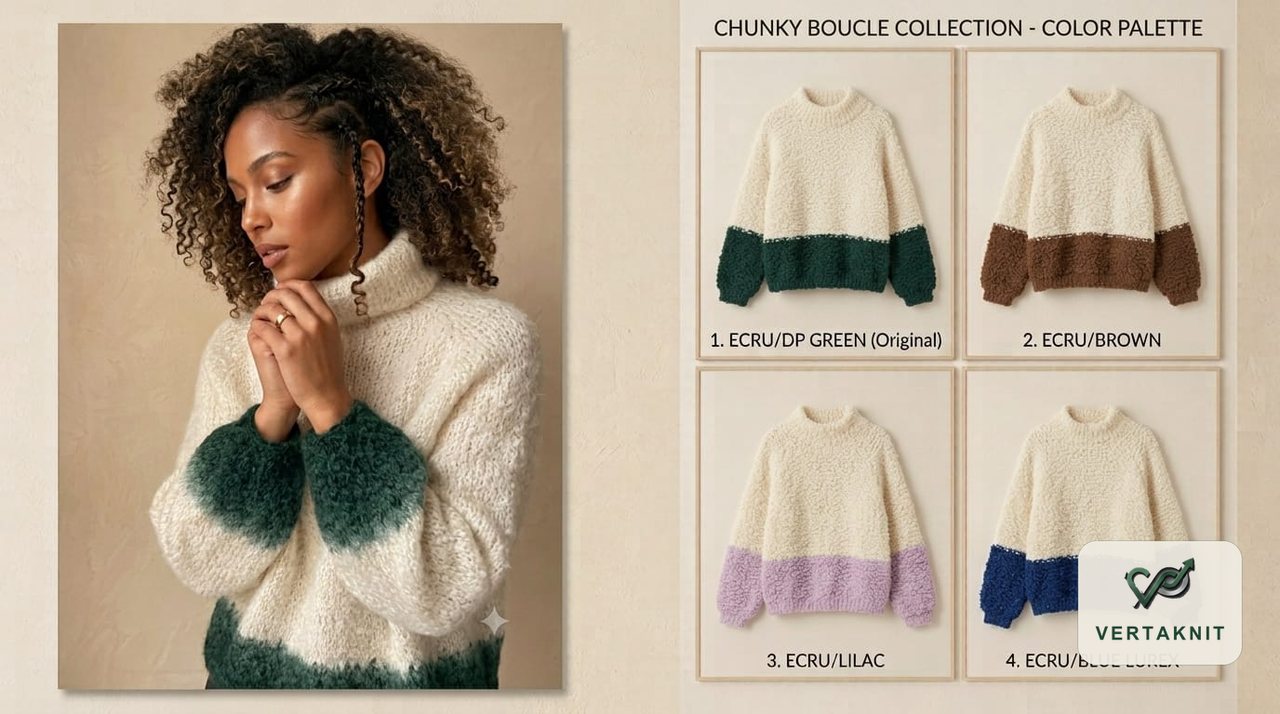Chunky bouclé palette