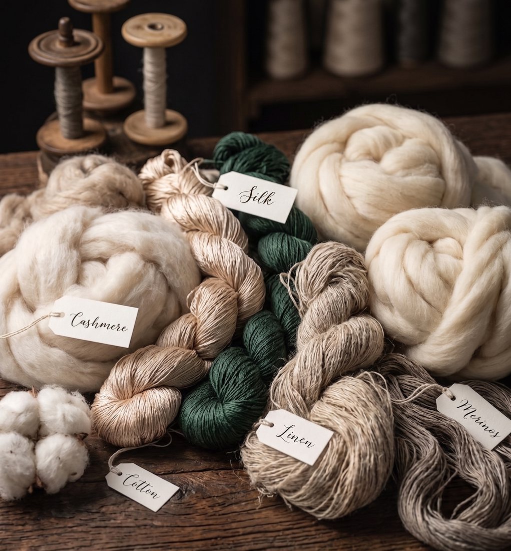 Specialist yarn qualities / fibre library